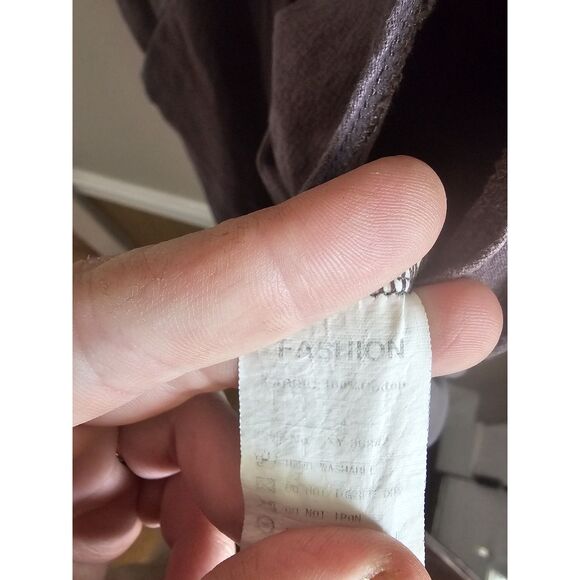 Boho Lagenlook Women Overalls L Large Wide Leg Casual Bib 100% Cotton Jumpsuit - Picture 7 of 8